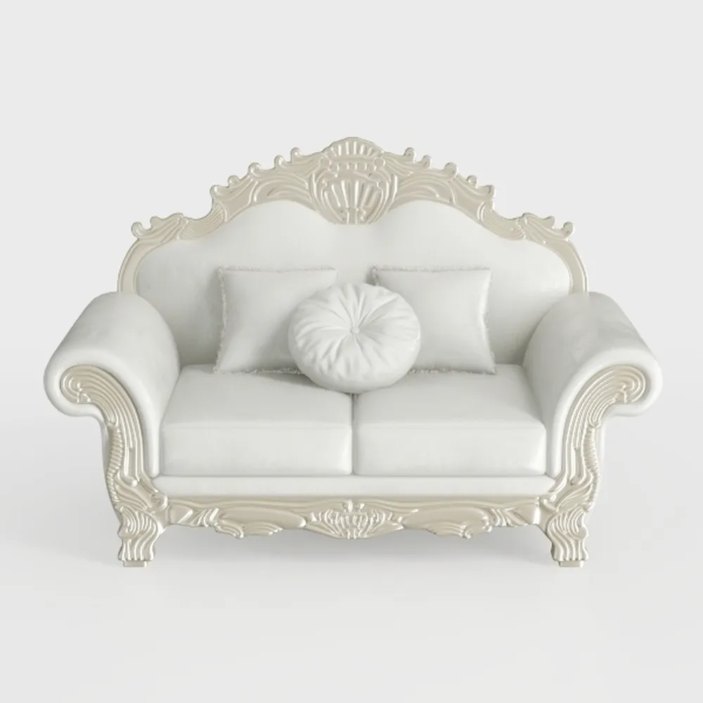 Acme Adara Tufted Faux Leather Sofa with 7