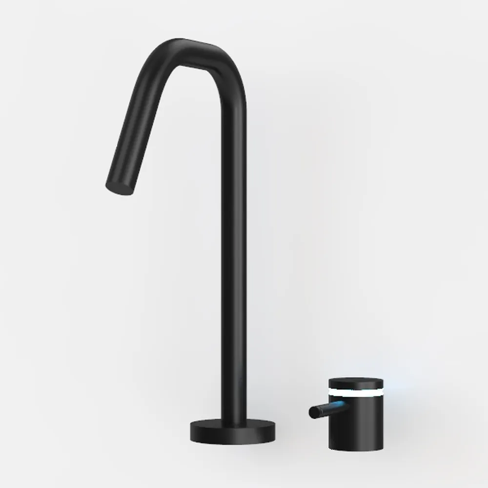 FORIOUS Black Kitchen Faucet with Pull Down 