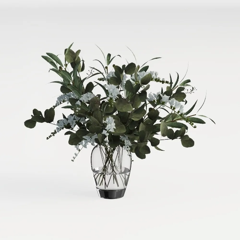 Rustic Ceramic Flower Large Vase, Vintage Floor