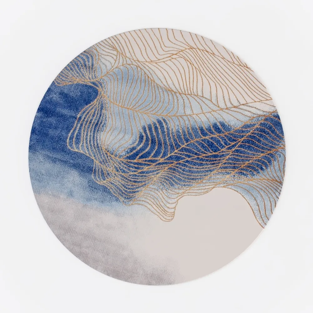 SAFAVIEH Adirondack Collection 4' Round Grey/Blue