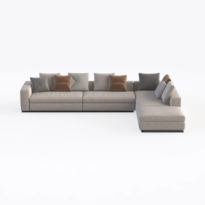 140" L Shaped Cloud Sectional Couch for Living