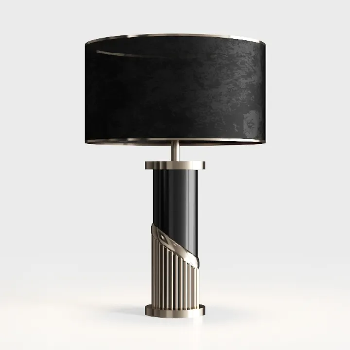 24" Tall Black Gold Set of 2 Nature Concrete Touch