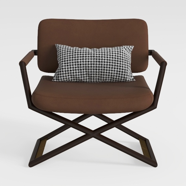 TUKAILAi PU Leather Single Sofa Couch, Modern Acce