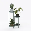 Small Round Side Table Set of 2,Bedside Table with Right 45 Degree View