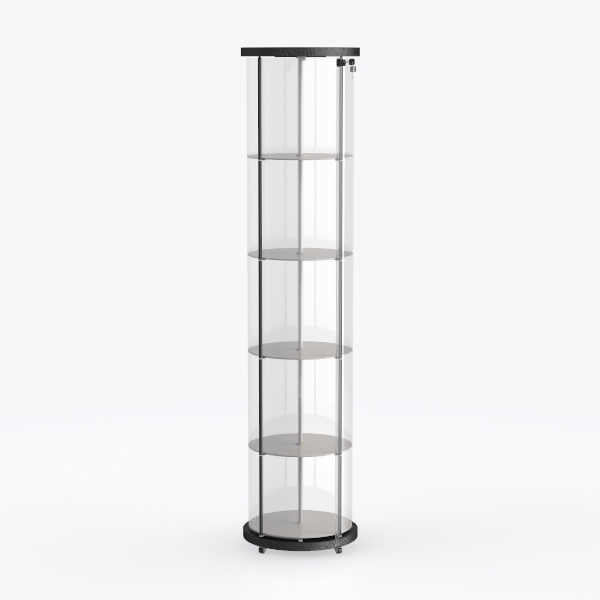 6 Tier Rotating Bookshelf Tower Spinning Bookshelf