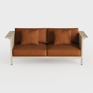 vidaXL 2-Seater Sofa, Luxurious Real Leather Uphol