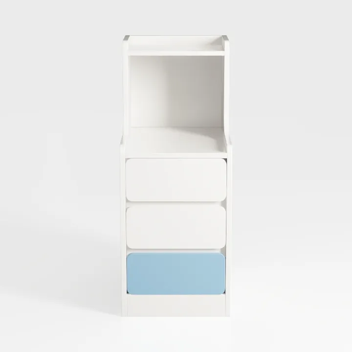 SUPERJARE Nightstand with Charging Station and LED