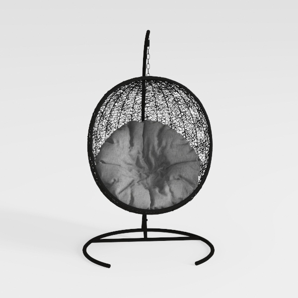 Murago 40" Indoor Outdoor Wicker Papasan Chair, Ro