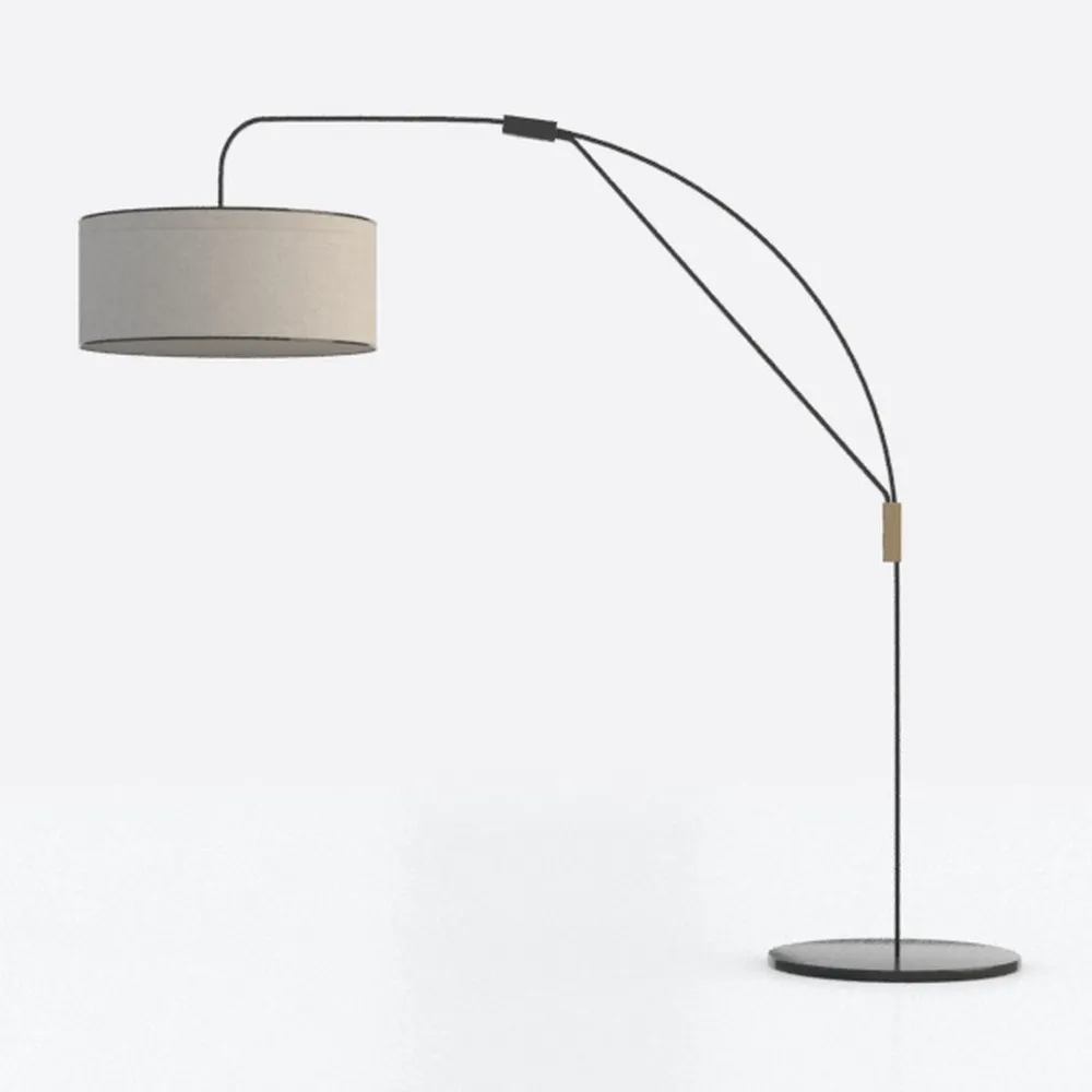 HomeTREND Orbita Arch Floor Lamp, Dimmer, 12W