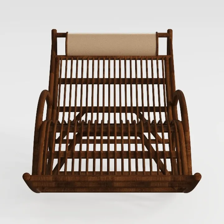 Tangkula Teak Wooden Chair, Mid Century Modern Acc