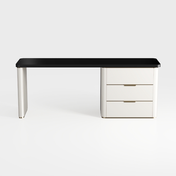 Elegant 56.75&quot; W Executive Desk with 3 Drawers and