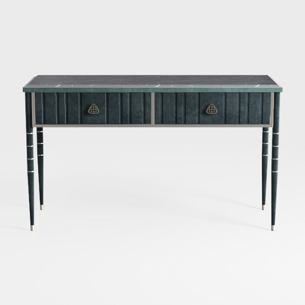 ProTuning ALEX Scrivania, nero-blu, 132x58 cm