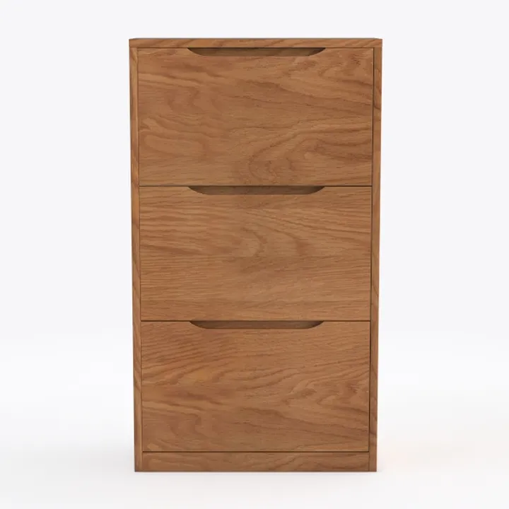 RUNNUP Wooden Nightstand, 14" Wide Modern Bedside