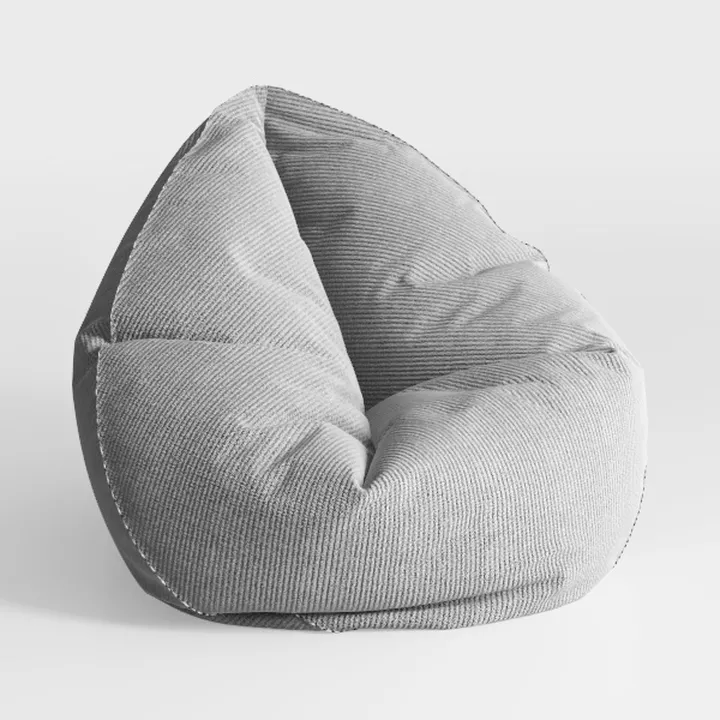 TREATLIFE HOME Luxurious Gray Microfiber Accent Ch