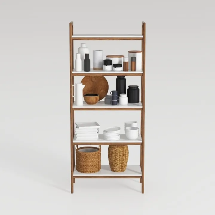 VASAGLE Bookshelf, 5-Tier Narrow Book Shelf, 11.8