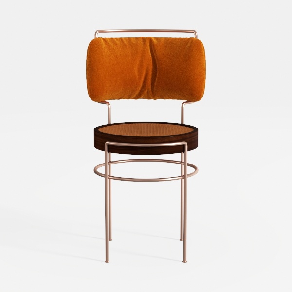 SKOK 4 Pack Padded Folding Chairs with Upholstered