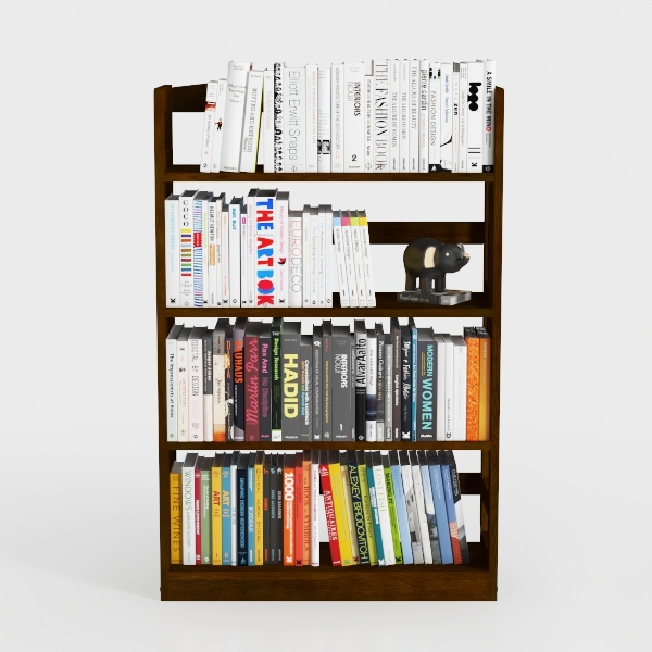 Rustic Kids Wood Bookshelf Toy Storage Box