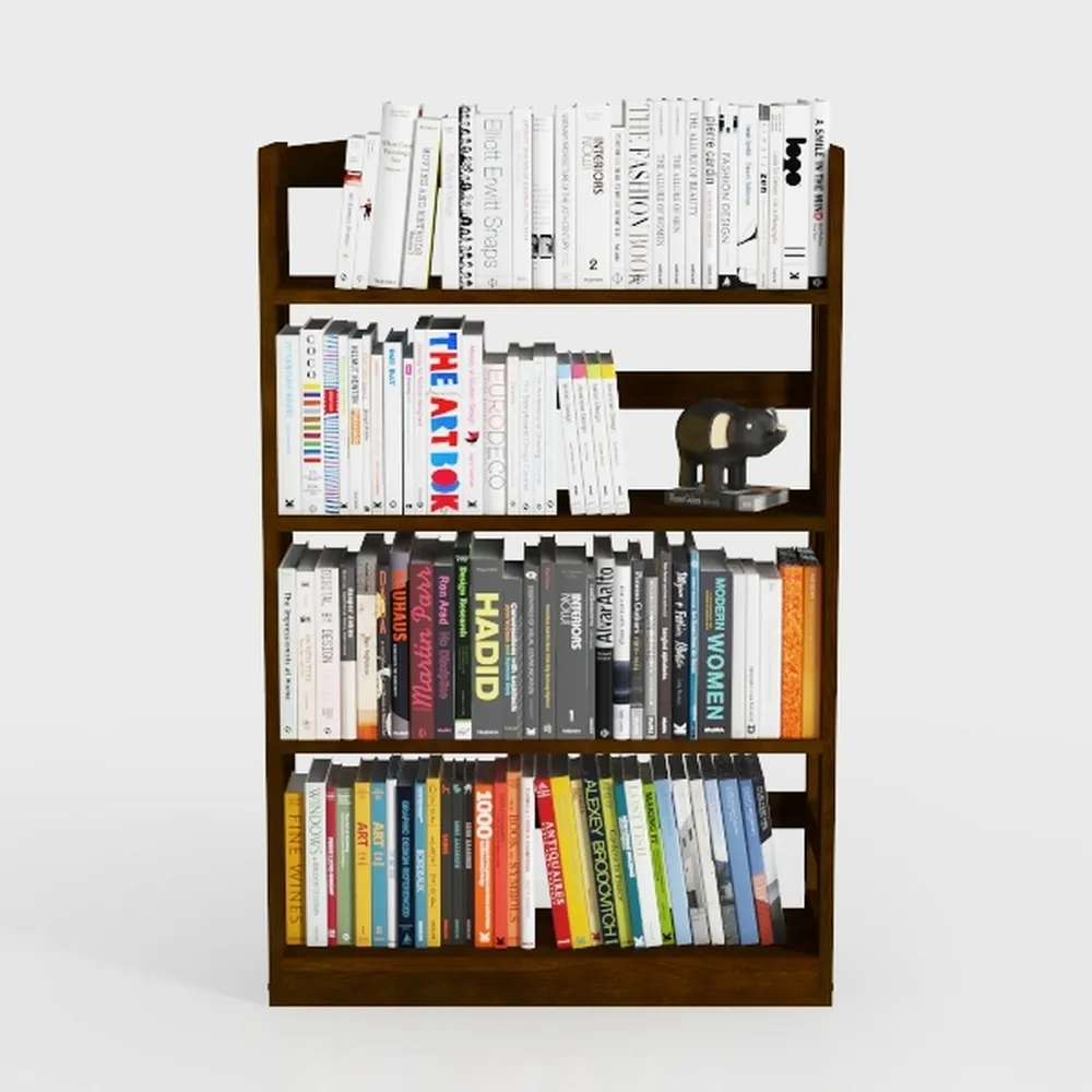 Rustic Kids Wood Bookshelf Toy Storage Box