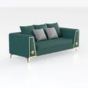 SZLIZCCC 63" Accent Sofa, Mid Century Modern Velve Right 45 Degree View