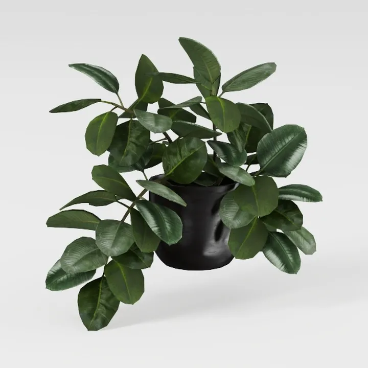 Artificial Magnolia Leaves Branches Fake 3D