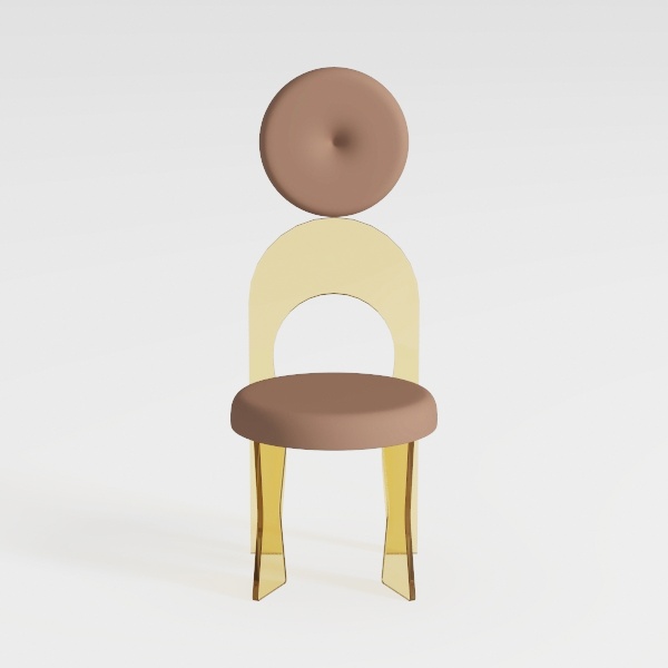 Tov Furniture Carmel Round Upholstered Chair (Velv