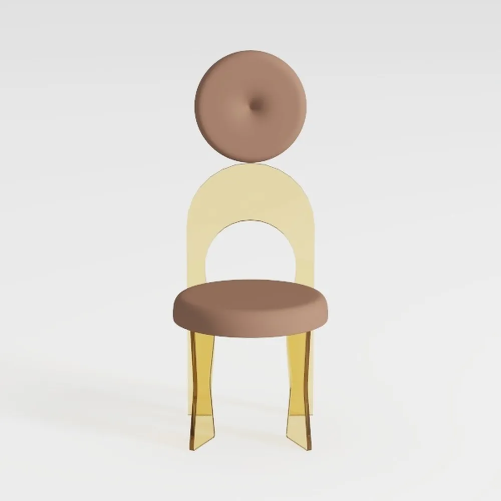 Tov Furniture Carmel Round Upholstered Chair (Velv