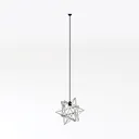 Modern Metal Geometric Star Pendant Lamp 3D Model Left 45 Degree View