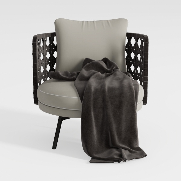 Vesgantti Graphite Flannel Couch Enhancer, Ultra-S