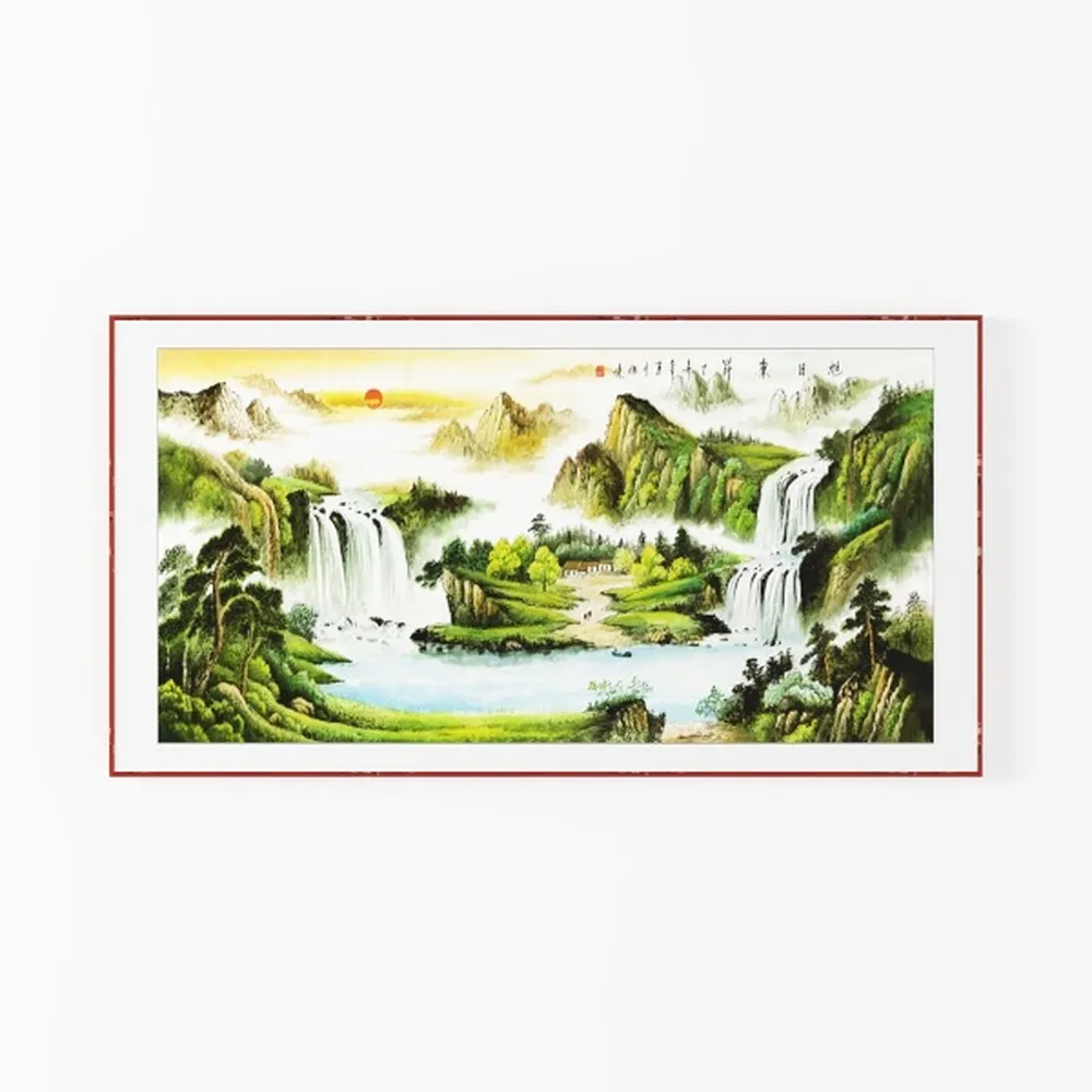 WLHARTT Rustic Bathroom Wall Decor, Green Flower