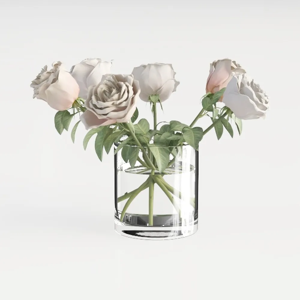 Acrylic Cylinder Vase, Contemporary Style Transparent Flower Vase for Fresh Flowers, Hydroponic Plants, Home or Wedding Decor