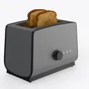 Toaster 2 Slice, Extra Wide Slot Toaster for Left 45 Degree View