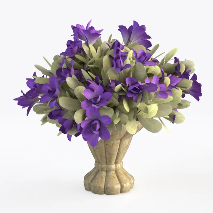 Hollyone Hydrangea Artificial Flowers with Glass