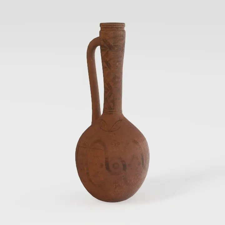 LUKA Ceramic Rustic Farmhouse Vase,Terracotta Vase