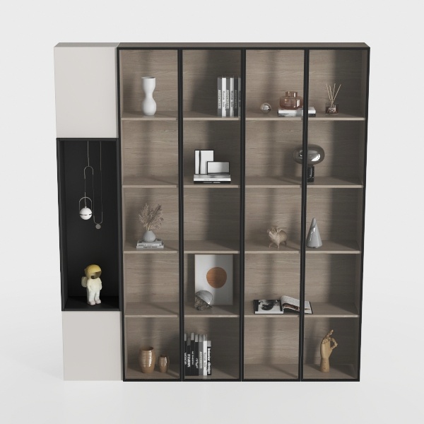 78.7&quot; H Display Cabinet with 6 Glass Doors and