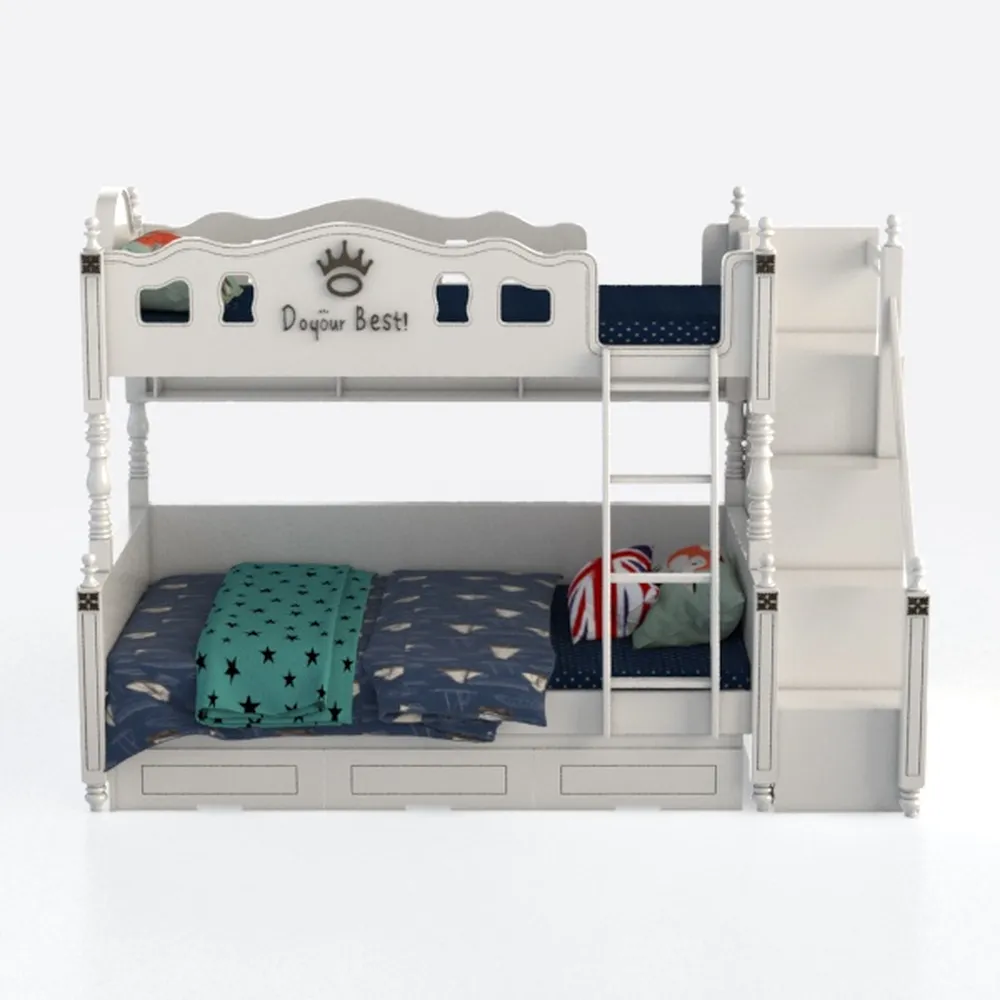 Angel Line Brandon Twin Over Full Bunk Bed, White