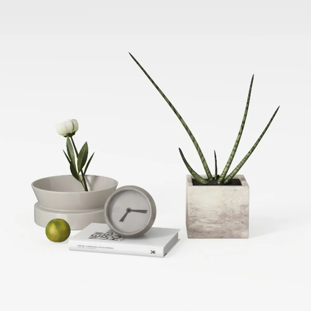 FLOITTUY Super Silent 5 Colors Alarm Clock-Warm Beige