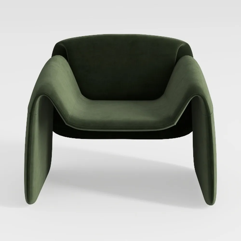 Mid Century Modern Accent Barrel Chair Comfy