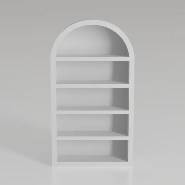 GarveeHome Bookcase 5 Shelf Arched Bookshelf 71.65