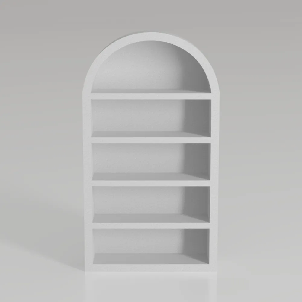 GarveeHome Bookcase 5 Shelf Arched Bookshelf 71.65
