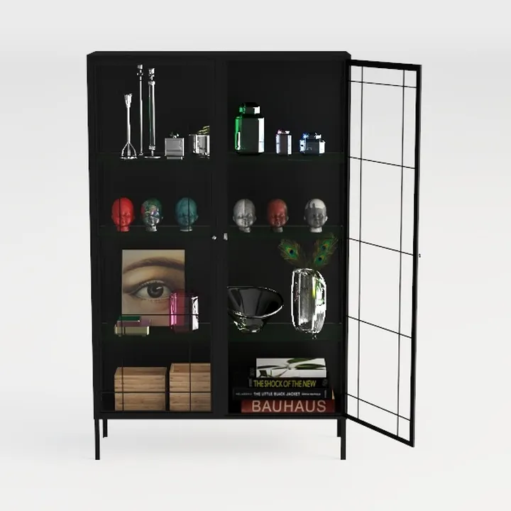 SISESOL Metal Storage Cabinet with Wheels,Rolling