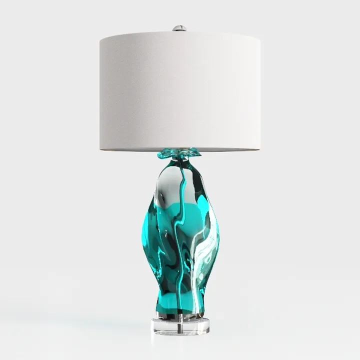 Kalona Modern Ceramic Desk Lamp with Linen