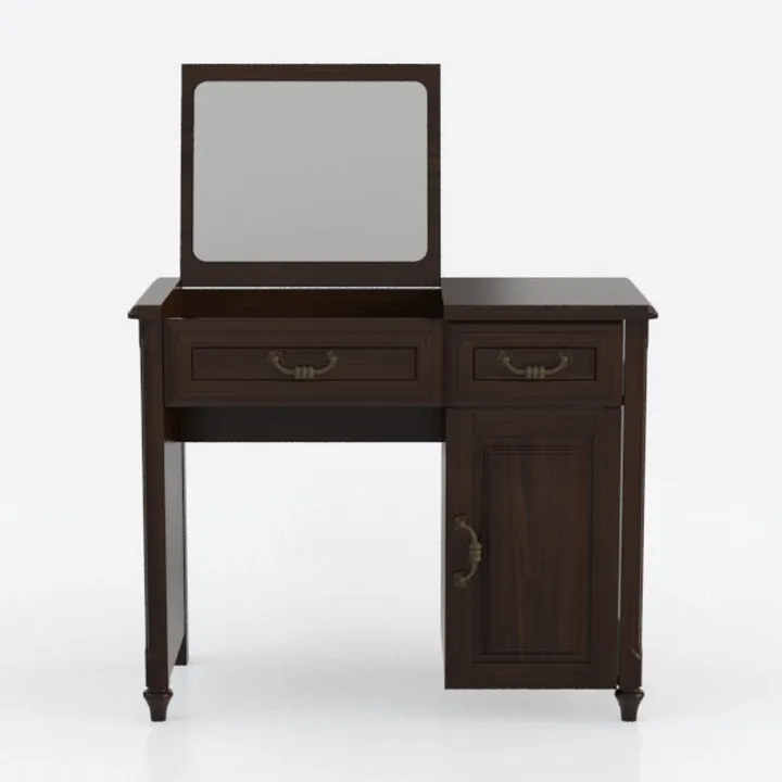 Espresso Lift Top Vanity Table
