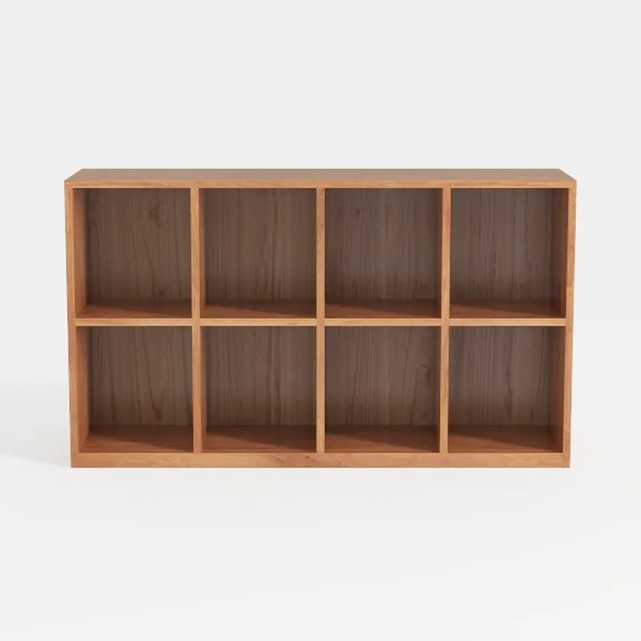 8 Cube Organizer Bookcase - Fabric Storage Bins