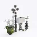 Steviieden Ceramic Vases Set 2-Warm Beige Right 45 Degree View