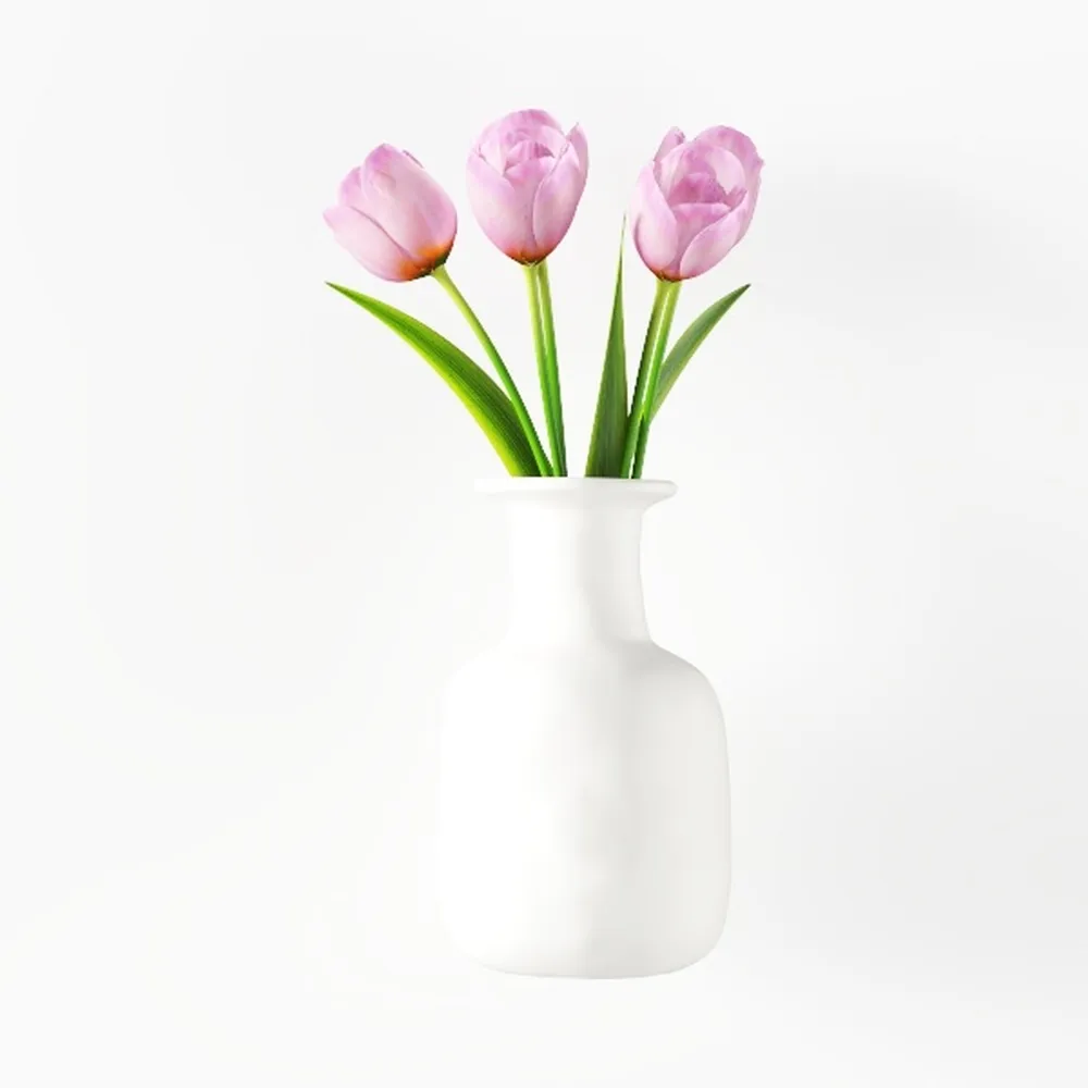 1pc Nordic Plastic Vase Simple Small Fresh Flower Pot Storage Bottle for Flowers Living Room Modern Home Decorations Ornaments