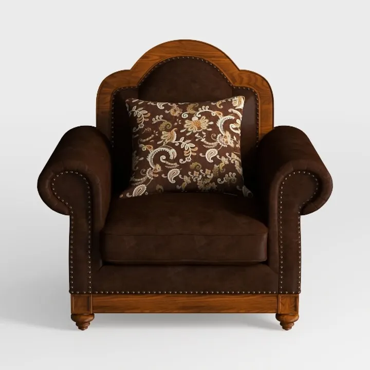 Acme Dreena Rolled Arm Upholstered Chair with 1