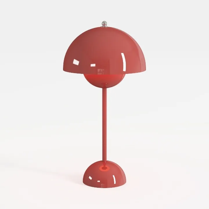 Modern Cordless Mushroom Table Lamp,5200mAh