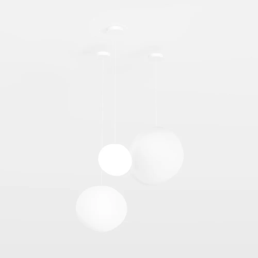 Nordic White Glass Ball Pendant Lights