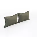 Minimalist Fabric Throw Pillow Set 3D Model Left 45 Degree View