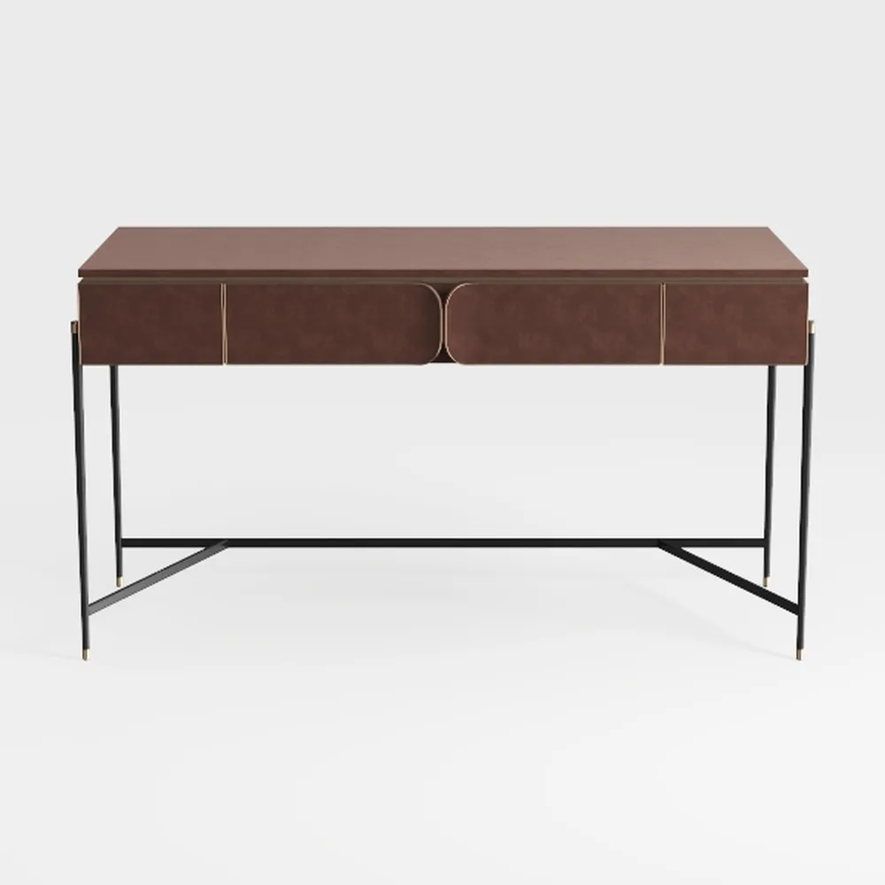 SIMPLIHOME Lowry Large Desk - 72-Inch Wide Solid A